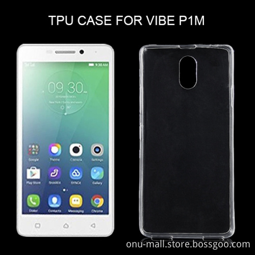 High Quality Ultrathin Transparent TPU Protective Case for Lenovo VIBE P1M case